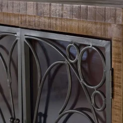 Wohnen Highboards|Vitrinen<Design Highboard mit Glas Metalltüren - Everton