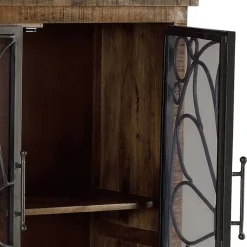 Wohnen Highboards|Vitrinen<Design Highboard mit Glas Metalltüren - Everton