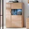 Wohnen Highboards<Design Highboard Vernella aus Eiche Bianco