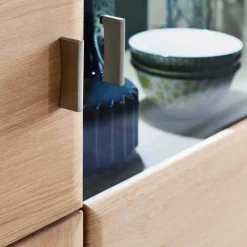 Wohnen Highboards<Design Highboard Vernella aus Eiche Bianco