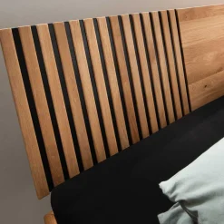 Wohnen Betten<Design Holzbett aus Wildeiche Massivholz - Manarola I
