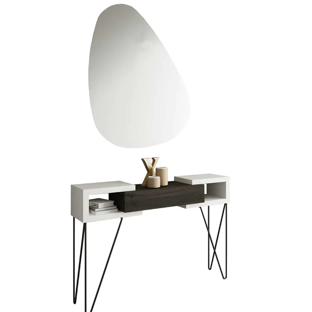 Wohnen Garderoben<Design Konsolentisch & Spiegel Set - Elburg (zweiteilig)