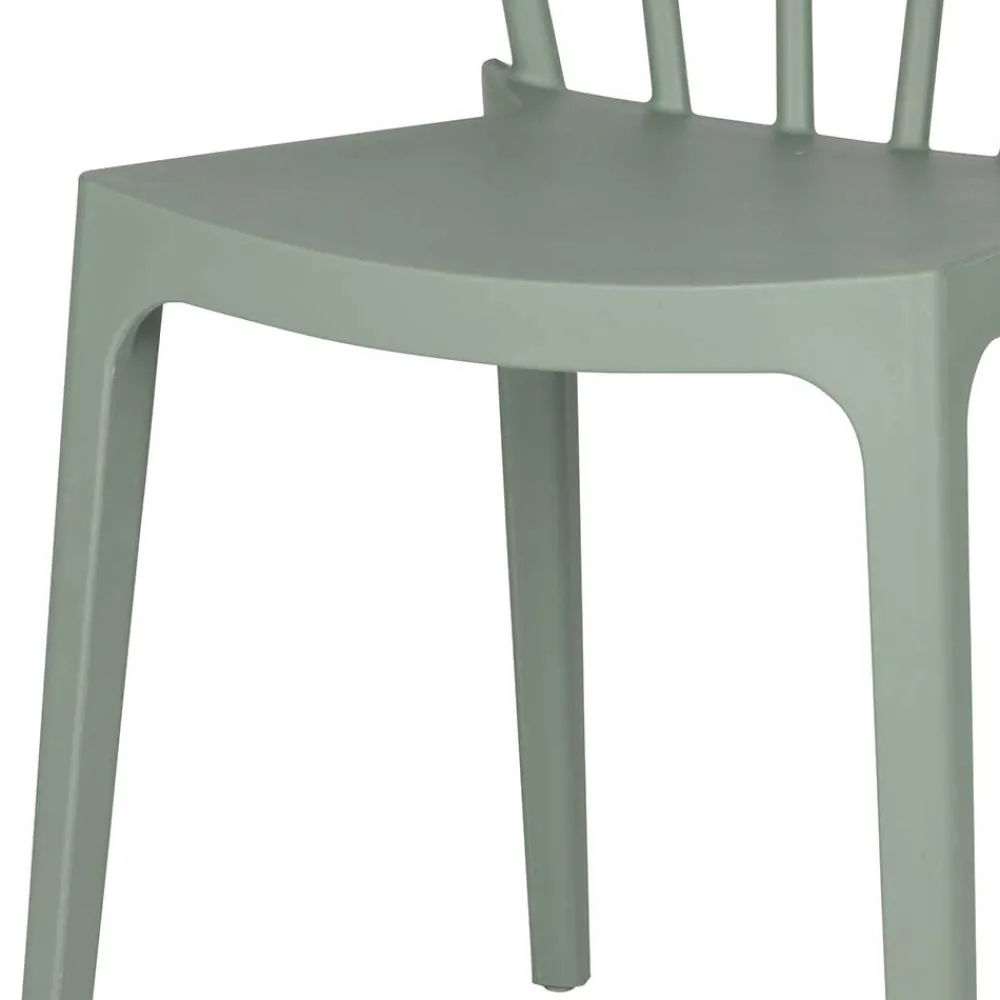 Wohnen Stühle<Design Kunststoff Stuhl in Hellgrün - Dave (2er Set)