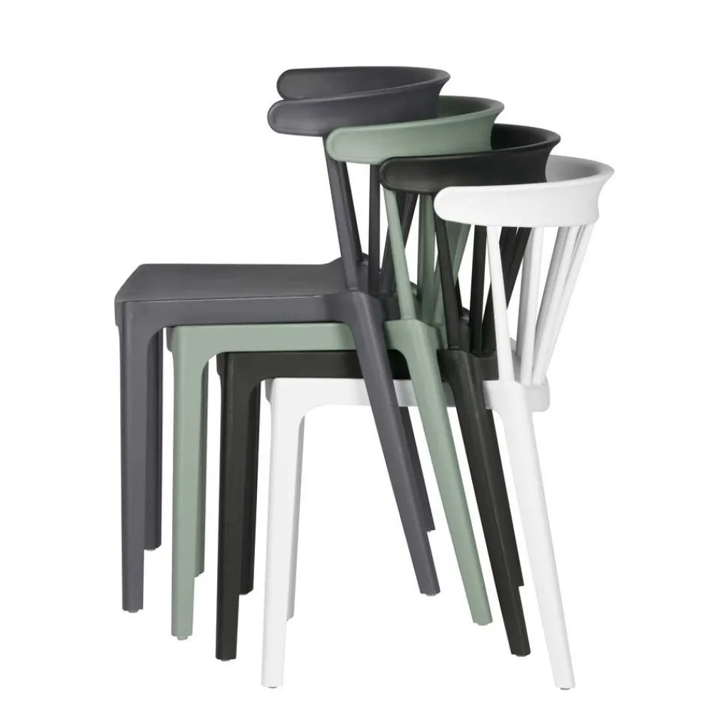 Wohnen Stühle<Design Kunststoff Stuhl in Hellgrün - Dave (2er Set)