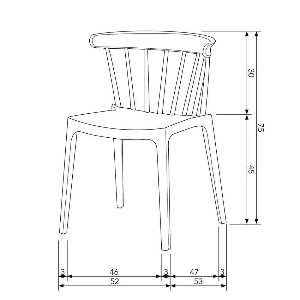 Wohnen Stühle<Design Kunststoff Stuhl in Hellgrün - Dave (2er Set)