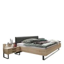 Wohnen Betten<Design Loft Bett mit Nachttischen - Licruva (dreiteilig)