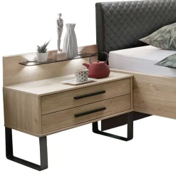 Wohnen Betten<Design Loft Bett mit Nachttischen - Licruva (dreiteilig)