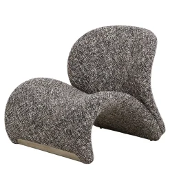 Wohnen Sessel<Design Loungesessel in Dunkelbraun meliert - Sacalobra