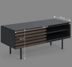 Wohnen Tv & Hifi-Möbel|Lowboards<Design Lowboard für Fernseher Trupea in Dunkelgrau