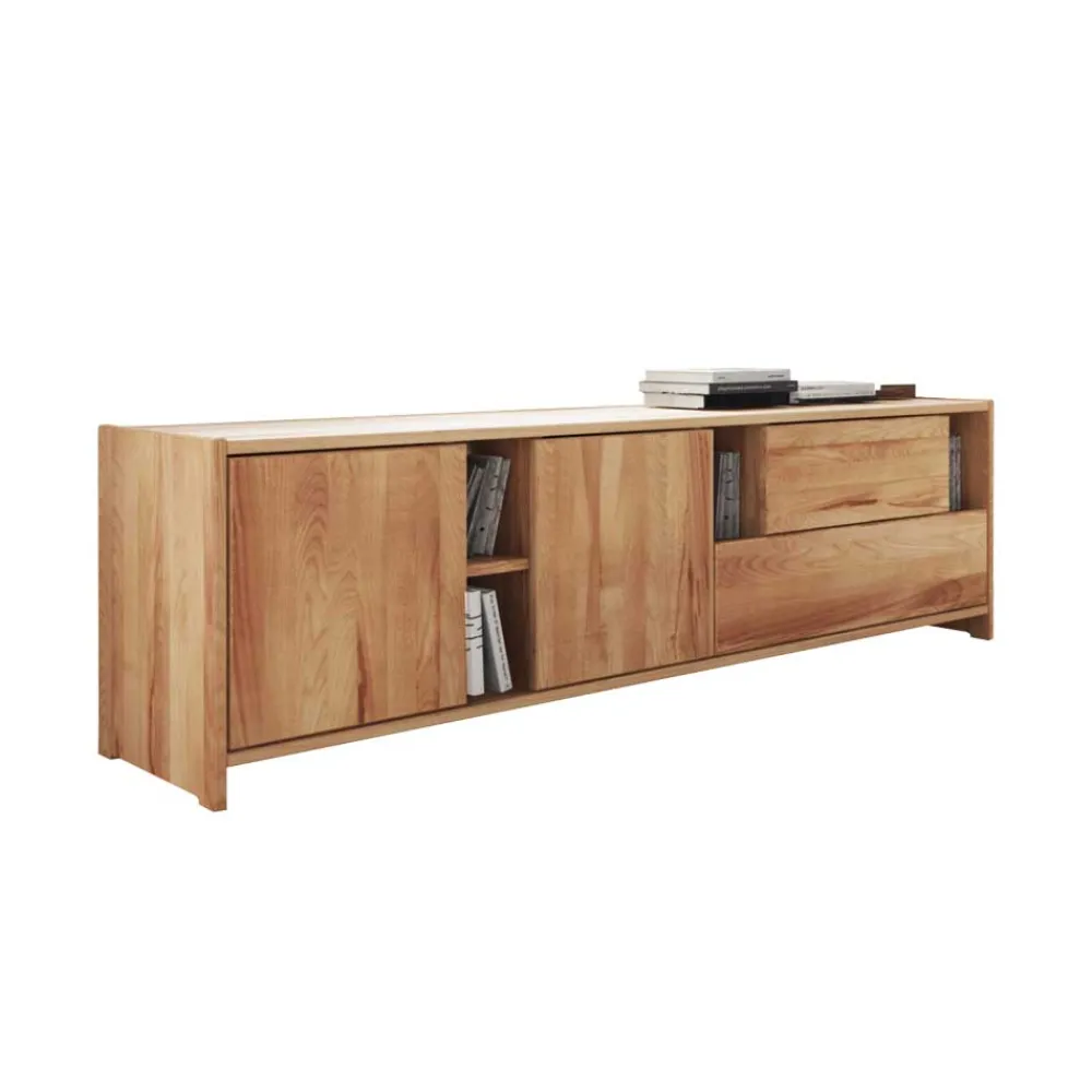 Wohnen Tv & Hifi-Möbel|Lowboards<Design Lowboard Salomonia aus Kernbuche Massivholz