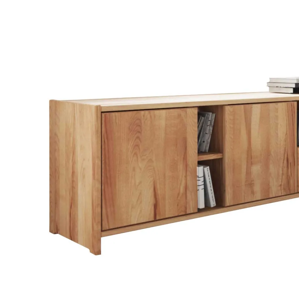 Wohnen Tv & Hifi-Möbel|Lowboards<Design Lowboard Salomonia aus Kernbuche Massivholz