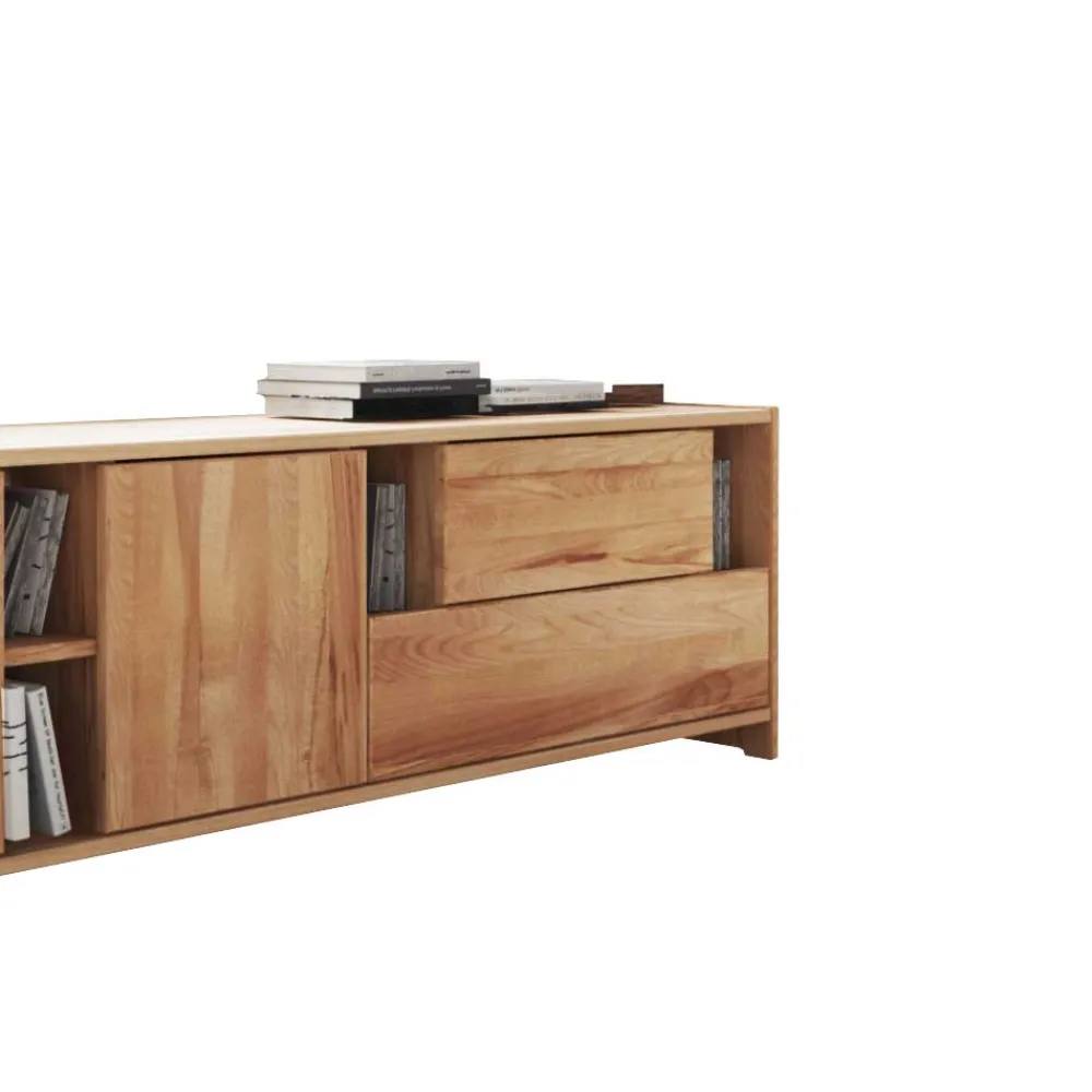 Wohnen Tv & Hifi-Möbel|Lowboards<Design Lowboard Salomonia aus Kernbuche Massivholz