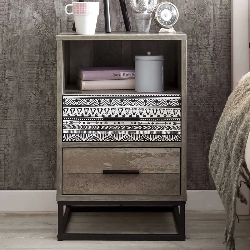 Wohnen Kommoden<Design Nachtkommode mit 62 cm Höhe - Drondo