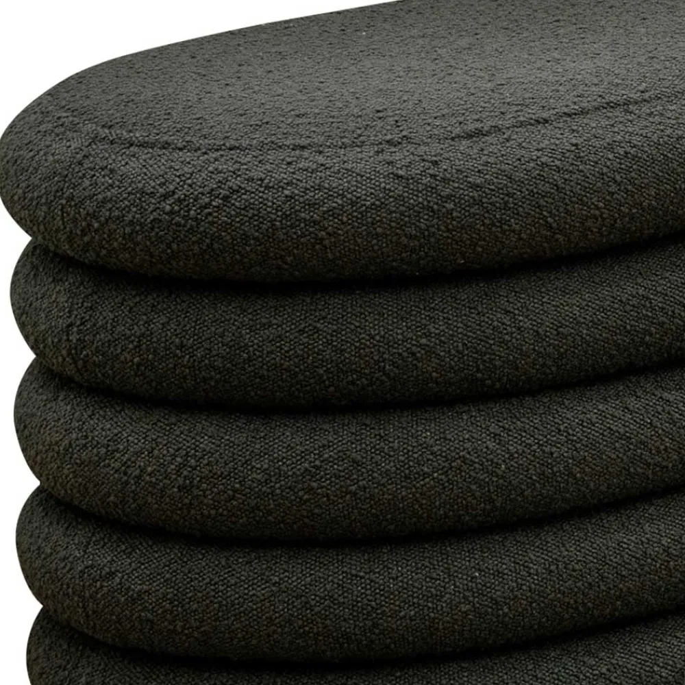 Wohnen Sitzbank<Design Polsterbank in Anthrazit Boucle - Idris