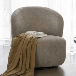 Wohnen Sessel<Design Polstersessel in Beige Stoff - Heavy
