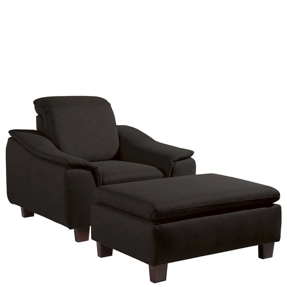 Wohnen Sessel<Design Polstersessel in Dunkelbraun - Acristodat