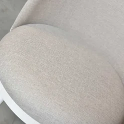 Wohnen Stühle<Design Polsterstuhl in Weiß Beige - Grandios
