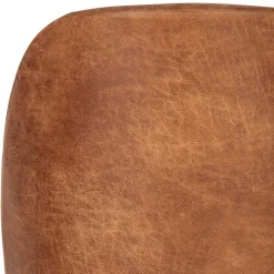 Wohnen Stühle<Design Recyclingleder Stuhl in Braun - Kegadamo (2er Set)