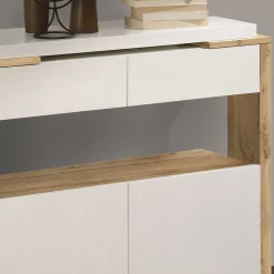 Wohnen Garderoben<Design Schuhkommode & Spiegel Set - Ryus (zweiteilig)