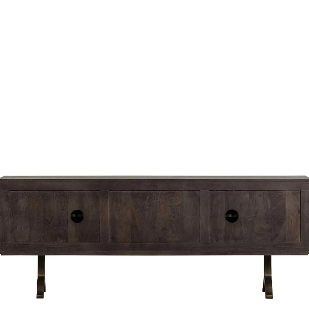 Wohnen Tv & Hifi-Möbel<Design Sideboard in Nussbaum aus Mango Holz - Pisino