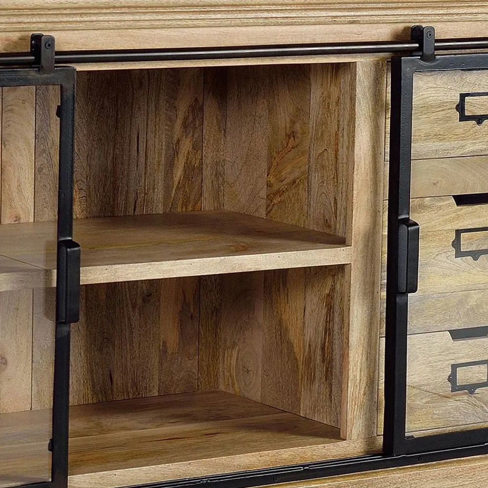 Wohnen Sideboards<Design Sideboard mit Glas Schiebetüren - Draschna