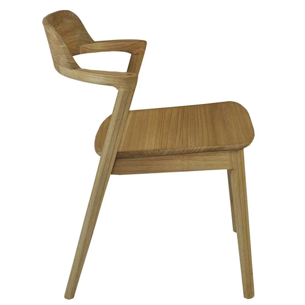 Wohnen Stühle<Design Stuhl aus Sungkai Holz - Bottaro