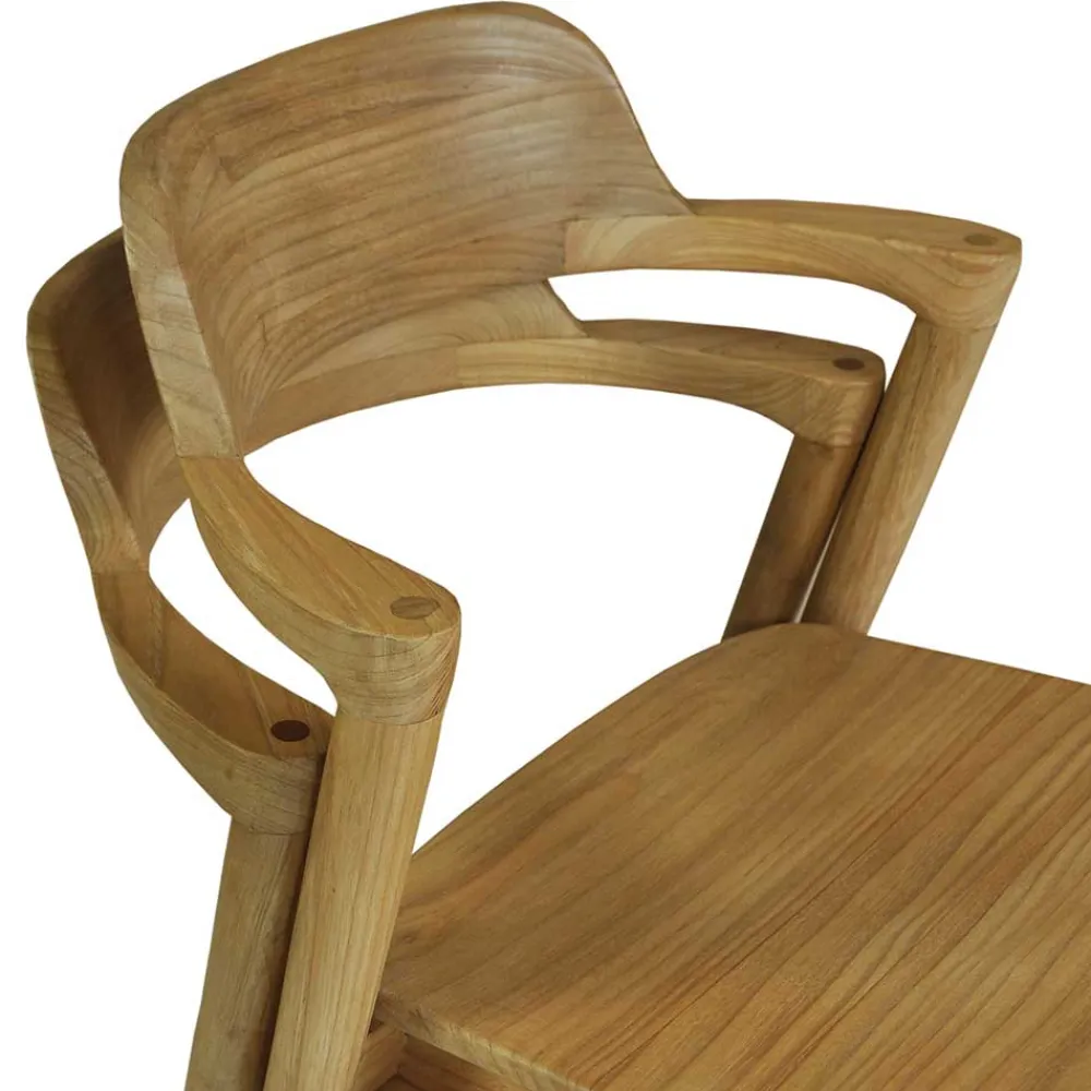 Wohnen Stühle<Design Stuhl aus Sungkai Holz - Bottaro