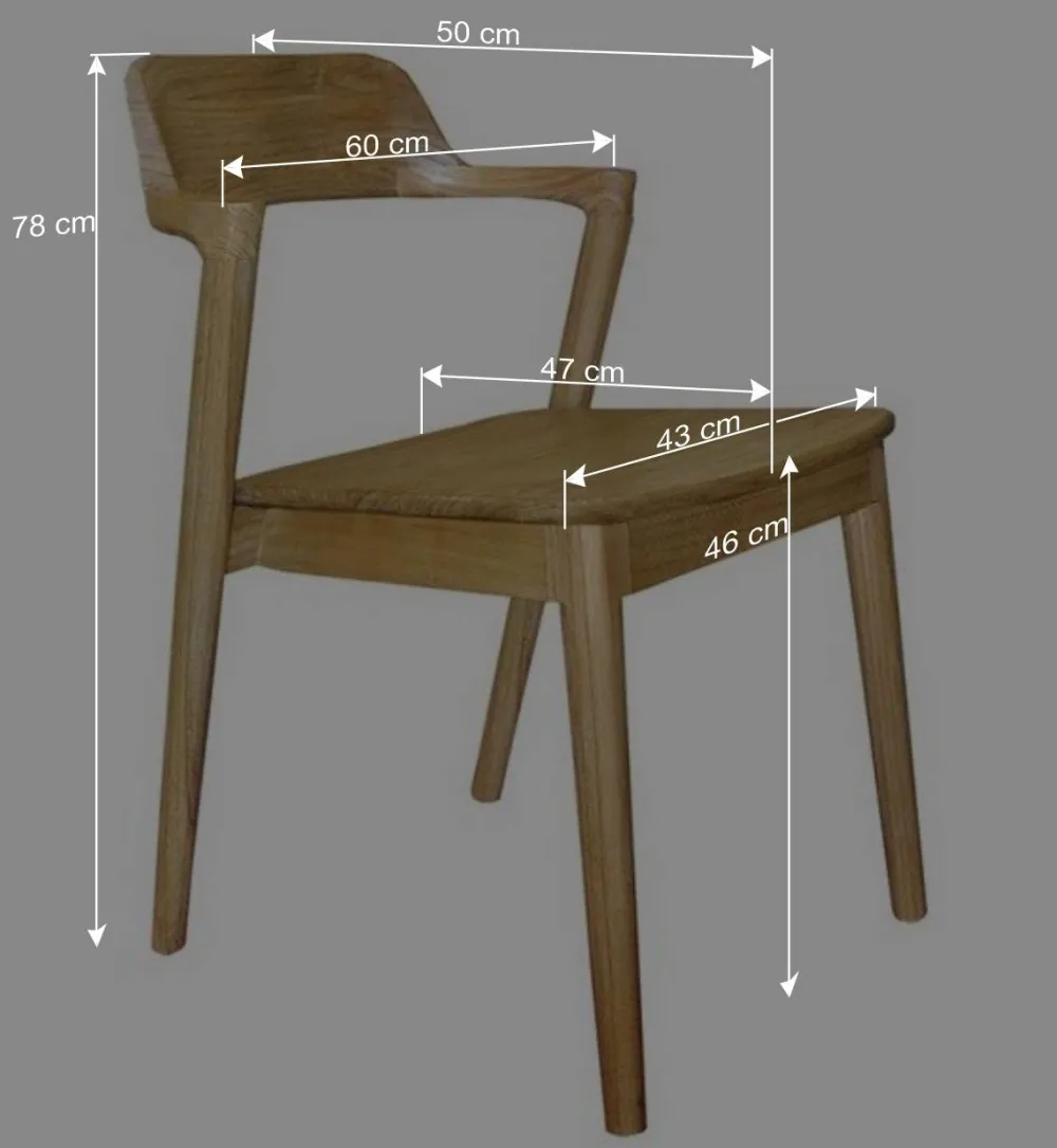 Wohnen Stühle<Design Stuhl aus Sungkai Holz - Bottaro