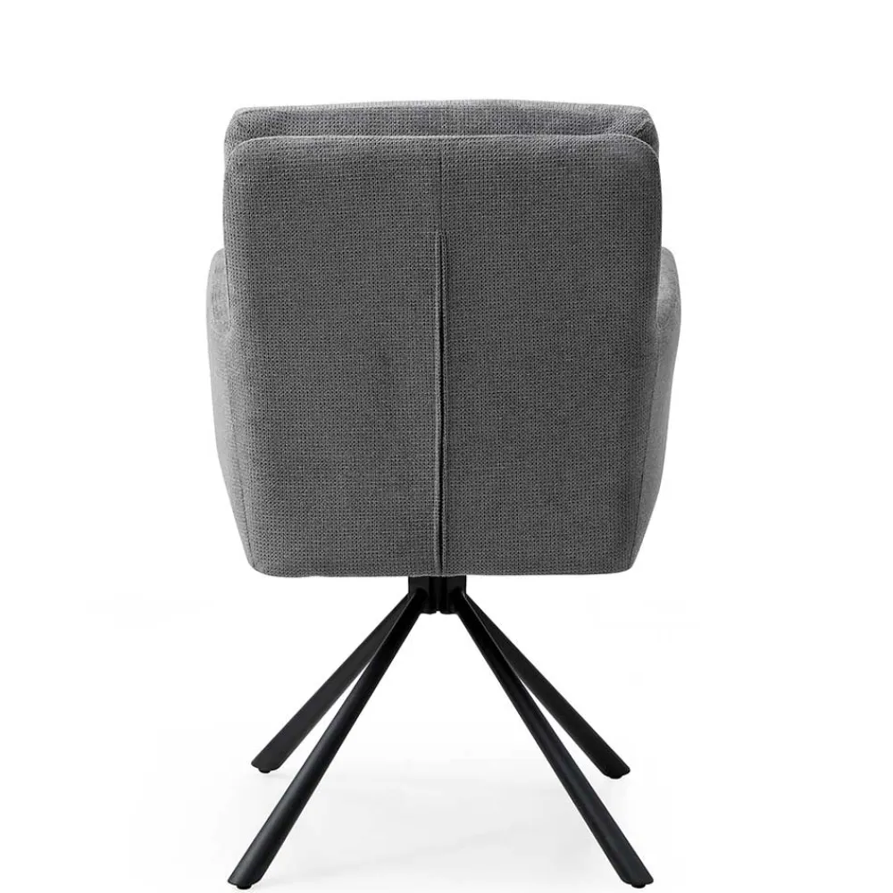 Wohnen Stühle<Design Tischsessel in Grau - drehbar - Portland S (2er Set)