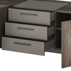 Wohnen Wohnwände<Design TV Anbauwand Möbelset - Mundo (vierteilig)