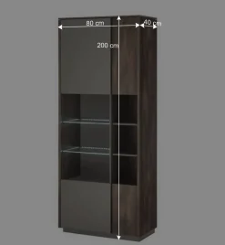 Wohnen Wohnwände<Design TV Anbauwand Möbelset - Mundo (vierteilig)