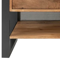 Wohnen Tv & Hifi-Möbel|Lowboards<Design TV Board aus Recyclingholz & Metall - Acira
