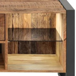 Wohnen Tv & Hifi-Möbel|Lowboards<Design TV Board aus Recyclingholz & Metall - Acira