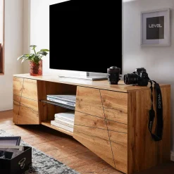 Wohnen Tv & Hifi-Möbel|Lowboards<Design TV Board in Eiche Optik - Senba