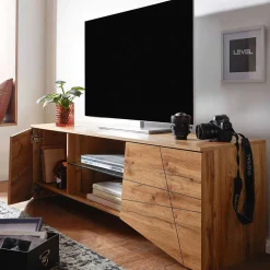 Wohnen Tv & Hifi-Möbel|Lowboards<Design TV Board in Eiche Optik - Senba