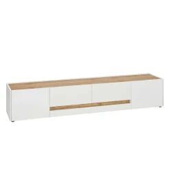 Wohnen Tv & Hifi-Möbel|Lowboards<Design TV Board in Weiß & Wildeiche Optik - Nonessia