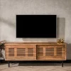 Wohnen Tv & Hifi-Möbel|Lowboards<Design TV Board mit Lamellen Schiebetüren - Janana