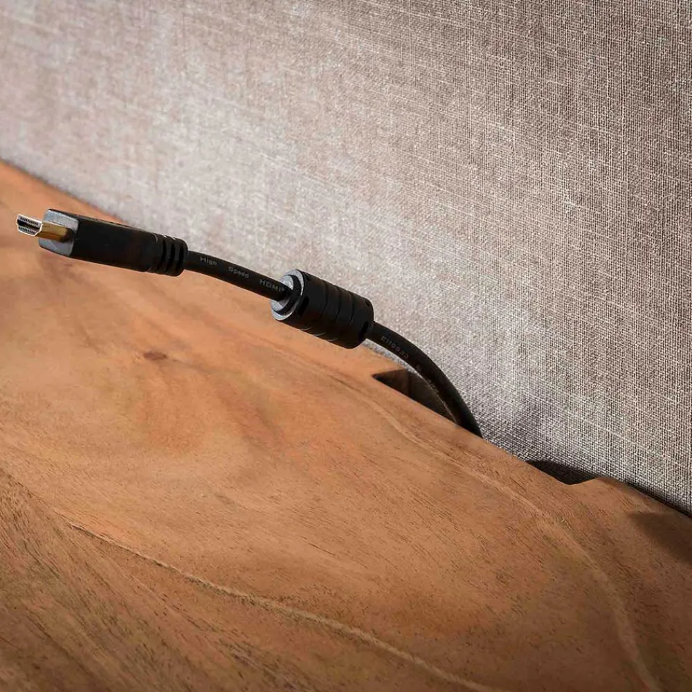 Wohnen Tv & Hifi-Möbel|Lowboards<Design TV Board mit Lamellen Schiebetüren - Janana
