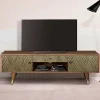 Wohnen Tv & Hifi-Möbel|Lowboards<Design TV Kommode aus Mangoholz und Metall - Filurina