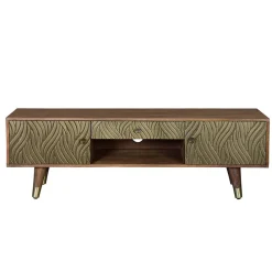 Wohnen Tv & Hifi-Möbel|Lowboards<Design TV Kommode aus Mangoholz und Metall - Filurina