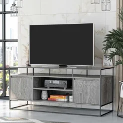 Wohnen Tv & Hifi-Möbel|Lowboards<Design TV Kommode in Eiche Grau - Midland