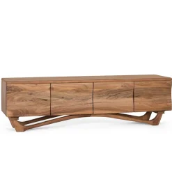 Wohnen Tv & Hifi-Möbel|Lowboards<Design TV Lowboard aus Akazie Massivholz - Endra