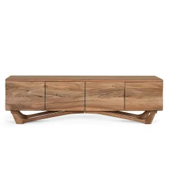 Wohnen Tv & Hifi-Möbel|Lowboards<Design TV Lowboard aus Akazie Massivholz - Endra