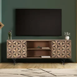Wohnen Tv & Hifi-Möbel|Lowboards<Design TV Lowboard mit toller Frontgestaltung - Omany