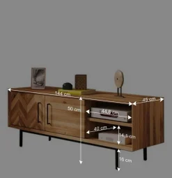Wohnen Lowboards<Design TV Lowboard 144x50x45 cm - Kerfa