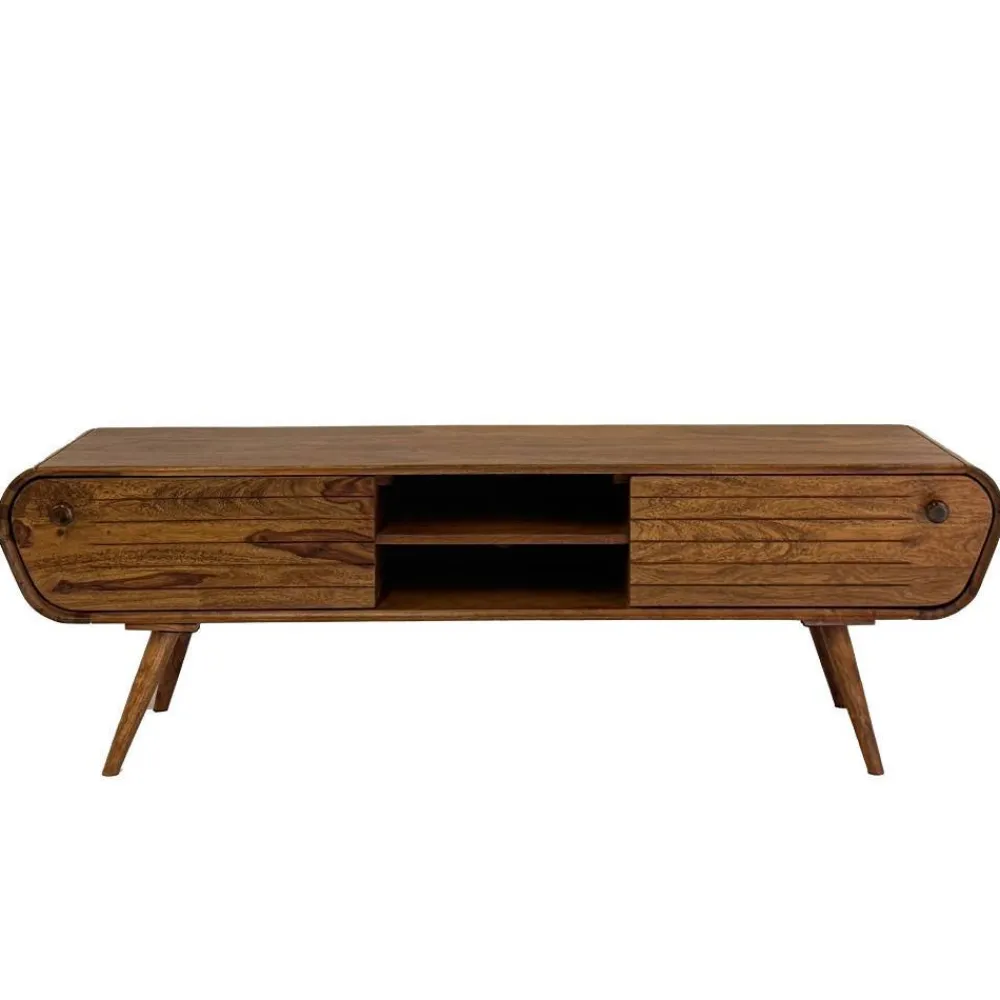 Wohnen Tv & Hifi-Möbel|Lowboards<Design TV-Board aus Sheesham Massivholz - Polariso