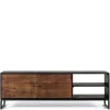 Wohnen Tv & Hifi-Möbel|Lowboards<Design TV-Lowboard aus Palisander und Mangoholz - Ondarroa
