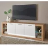 Wohnen Tv & Hifi-Möbel|Lowboards<Design TV-Lowboard mit vier offenen Fächern - Adejano