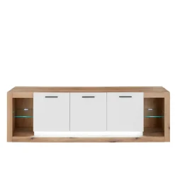 Wohnen Tv & Hifi-Möbel|Lowboards<Design TV-Lowboard mit vier offenen Fächern - Adejano