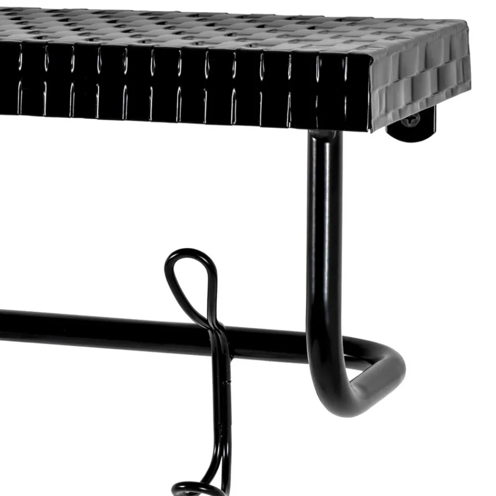 Wohnen Garderoben<Design Wandgarderobe aus Metall in Schwarz - National